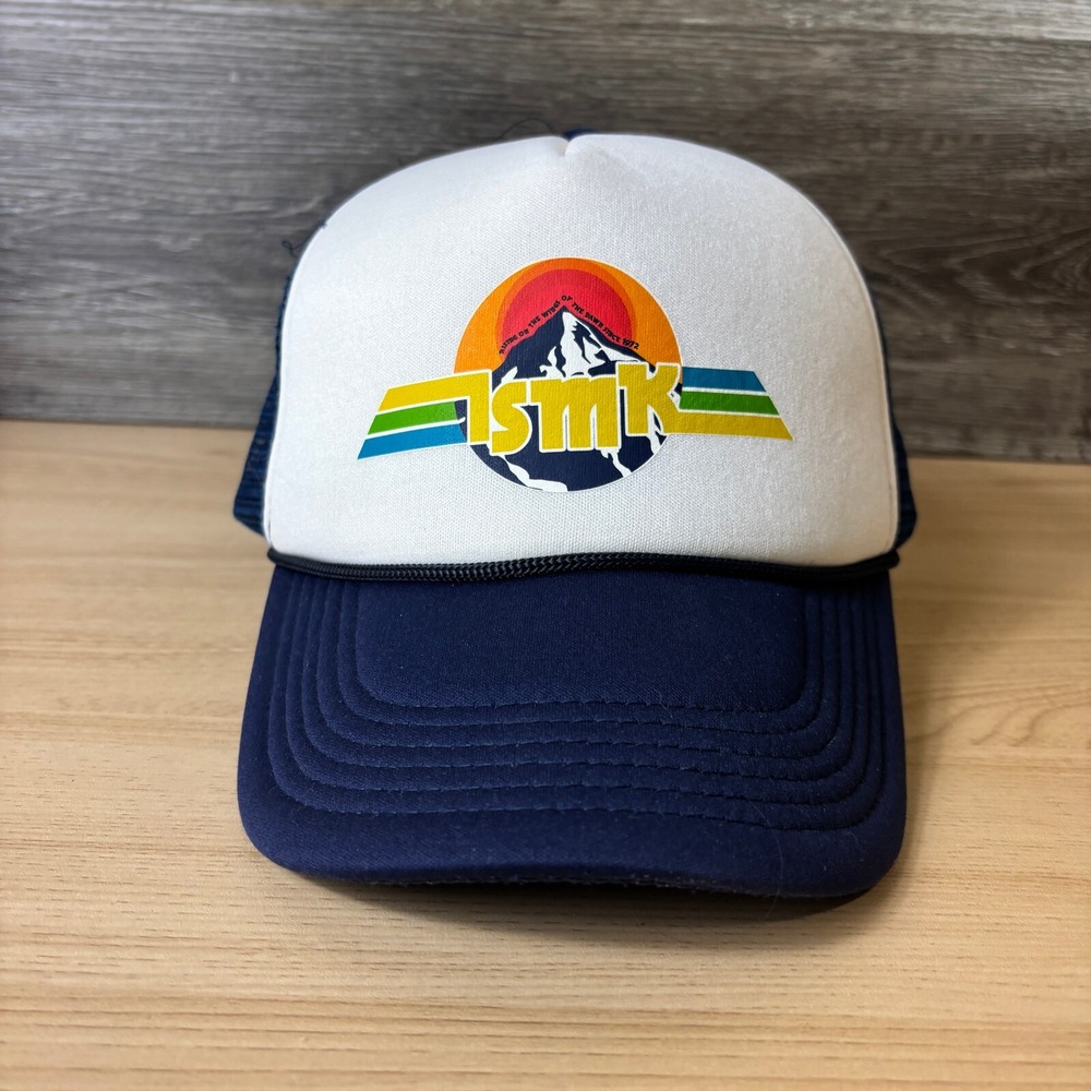 ISMK International Society of Missionary Kids Hat Cap Snap Back Blue Trucker
